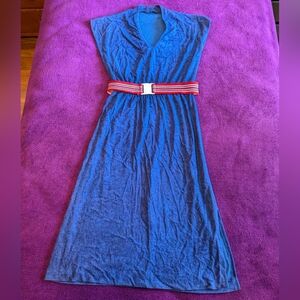 70s Terry Cloth Dress with Belt